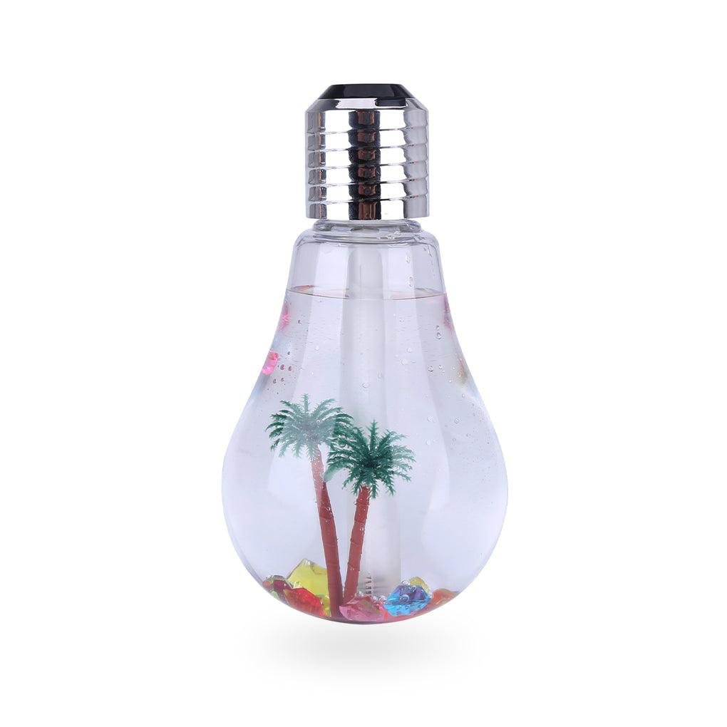 Bulb Humidifier with LED Light – Portable USB Air Moisturizer for Home & Office