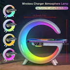 LED Wireless Charger Speaker – 3-in-1 Bluetooth Speaker with Wireless Charging and LED Light