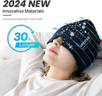 Migraine Relief Cap – Hot & Cold Therapy Head Wrap for Headache, Sinus & Tension Relief