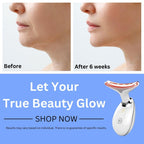 Rechargeable LED Facial & Neck Massager – Skin Rejuvenation & Relaxation Device