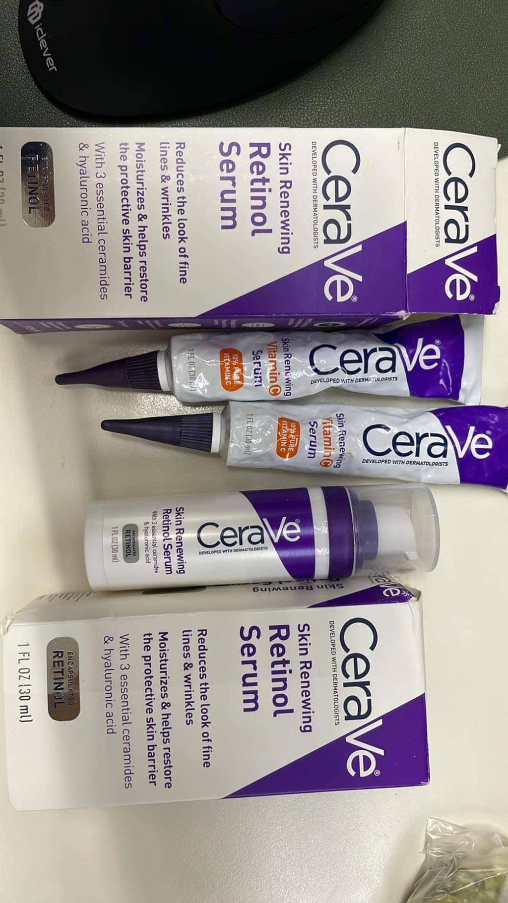 CeraVe Vitamin C Serum with Hyaluronic Acid & Ceramides – Brightening & Hydrating Face Serum