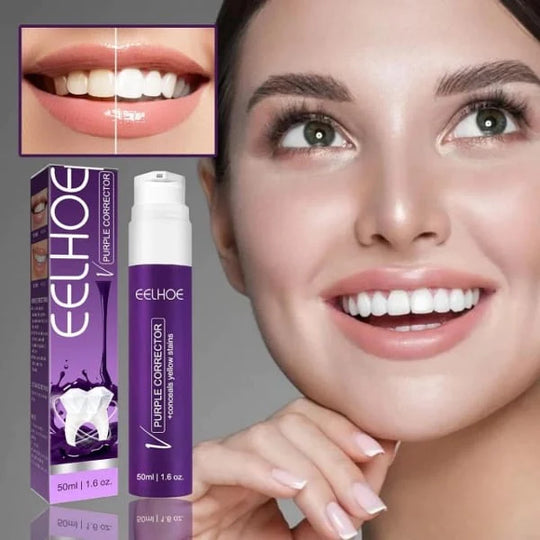 EELHOE Whitening Toothpaste – Purple Corrector Toothpaste for Brighter, Stain-Free Teeth