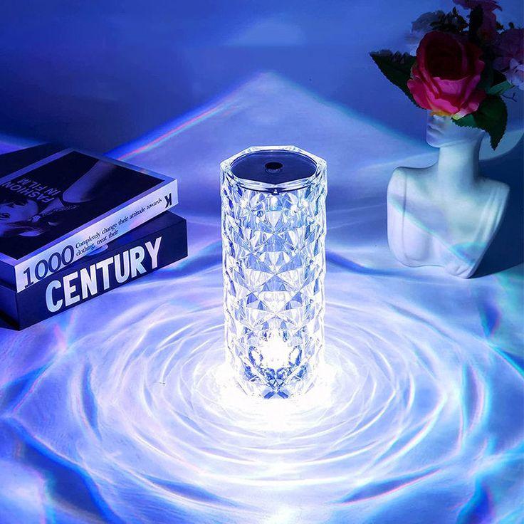 Crystal Lamp – Decorative LED Night Light for Home & Office