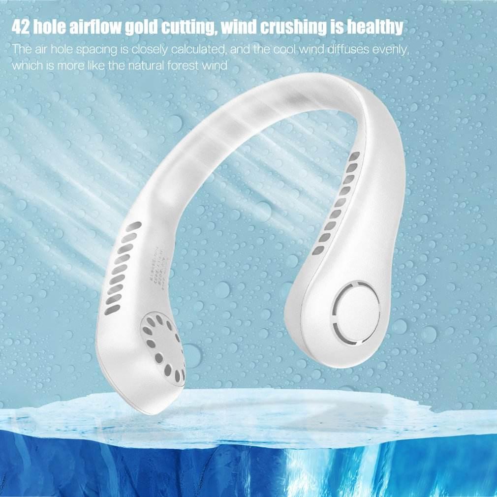 Vaneless Neck Hanging Fan – Portable Hands-Free Personal Cooling Fan