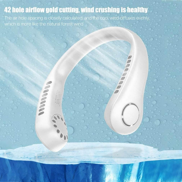 Vaneless Neck Hanging Fan – Portable Hands-Free Personal Cooling Fan