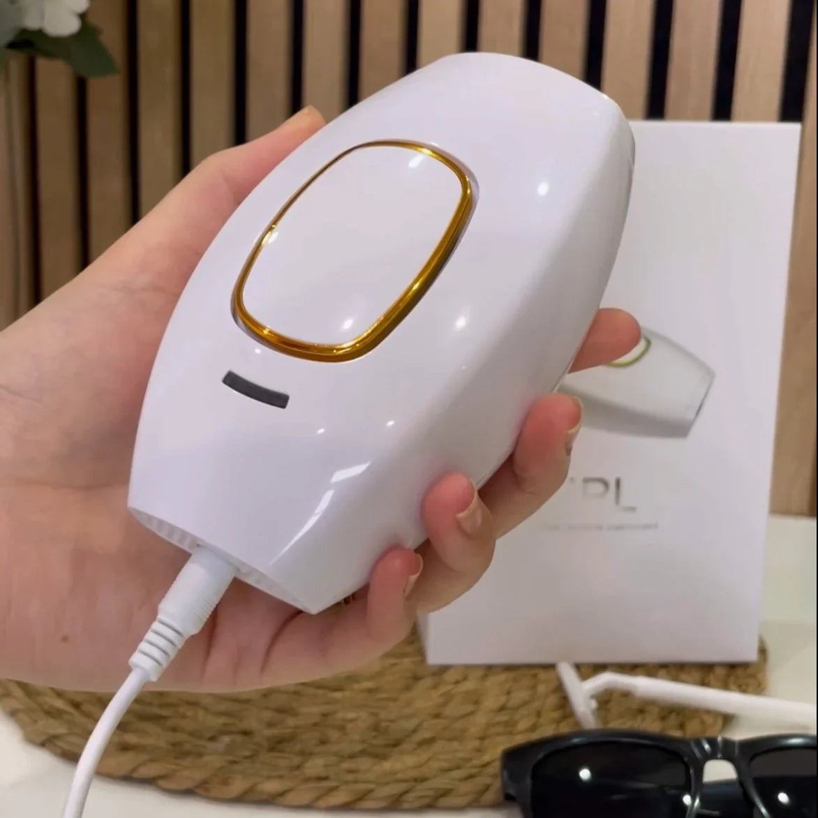 IPL Hair Removal Device 500,000 Flashes – Permanent Painless Laser Hair Remover for Face & Body