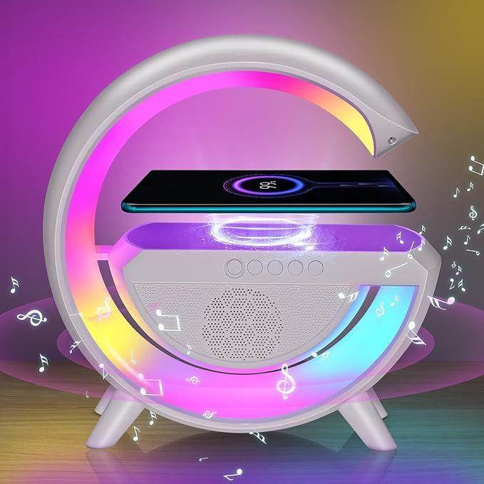 LED Wireless Charger Speaker – 3-in-1 Bluetooth Speaker with Wireless Charging and LED Light