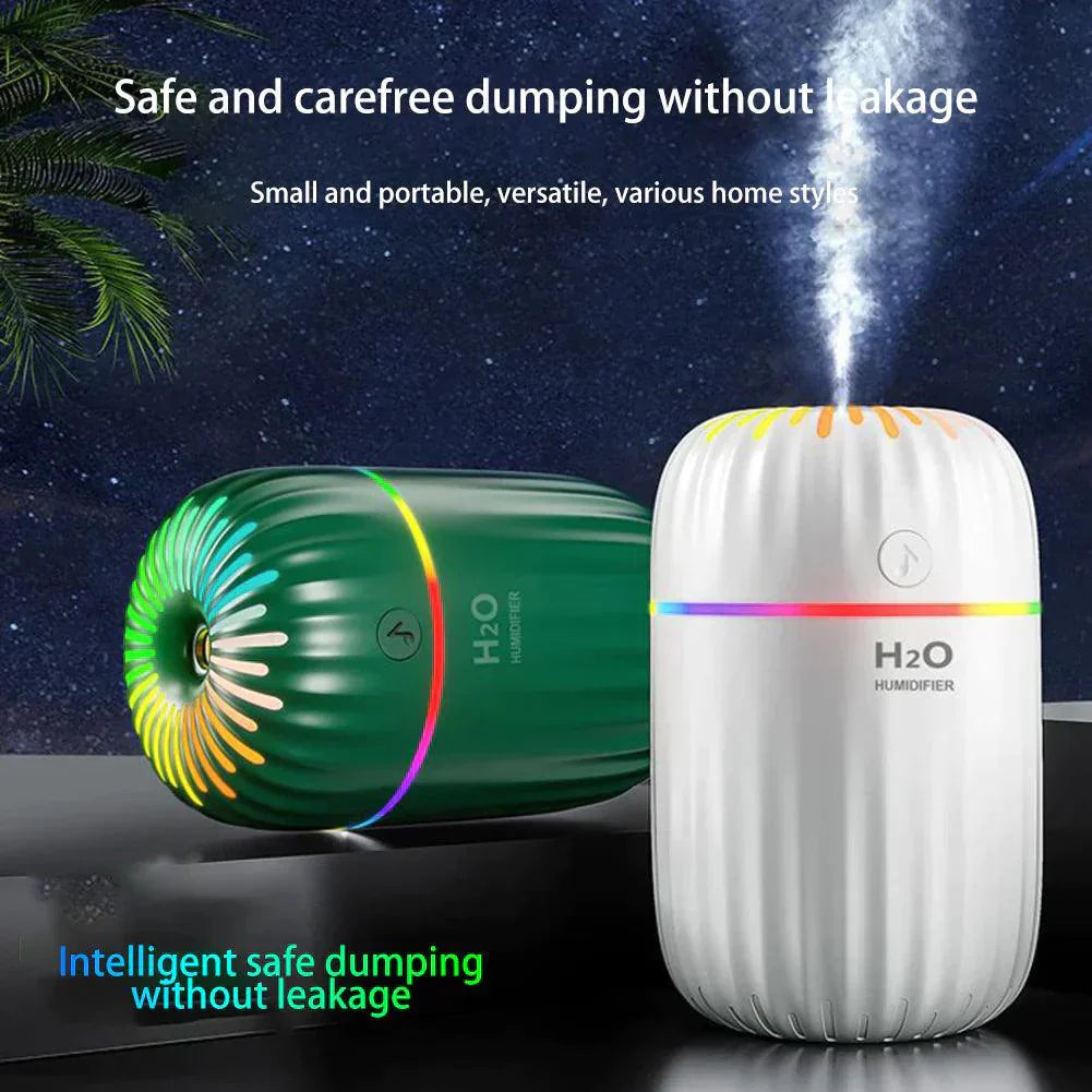 3-in-1 Humidifier with USB Power & Night Light – Aromatherapy Air Moisturizer for Home & Office