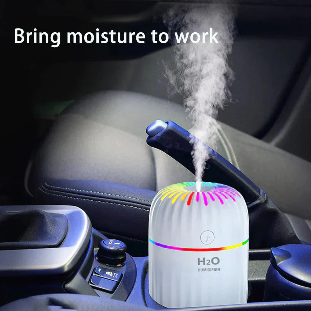 3-in-1 Humidifier with USB Power & Night Light – Aromatherapy Air Moisturizer for Home & Office