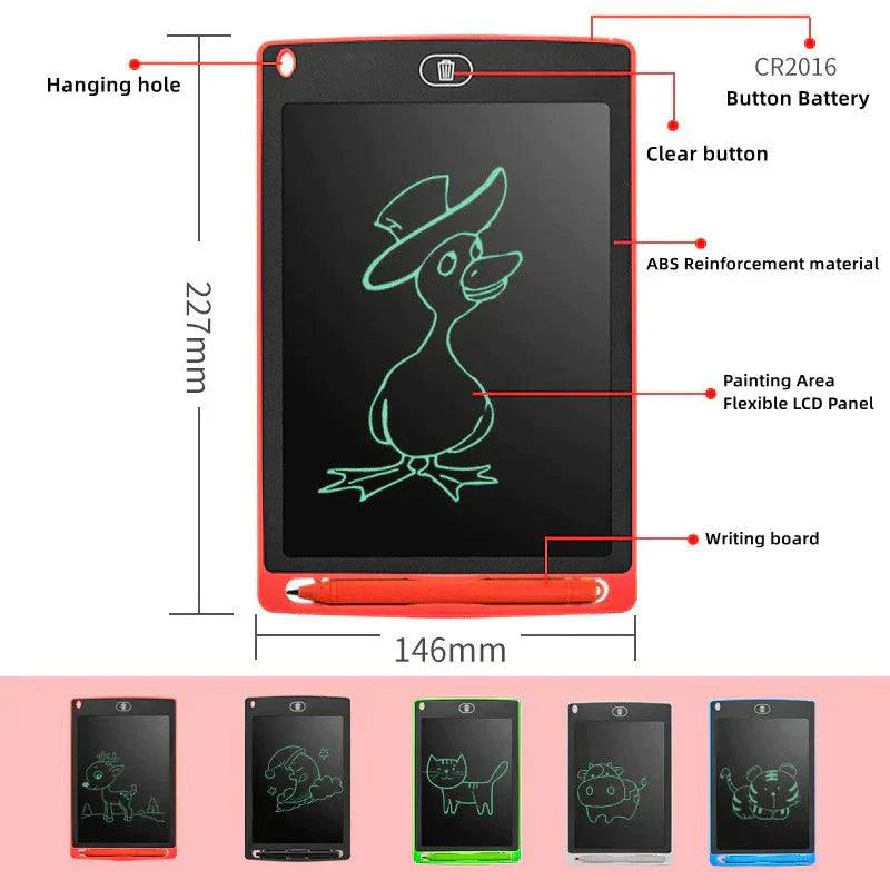 LCD Writing Tablet – Reusable Digital Drawing & Note-Taking Board